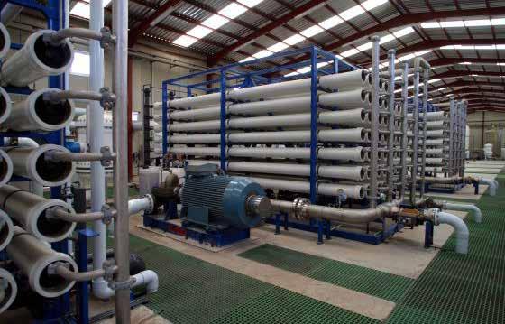 Reverse osmosis systems are used for separating dissolved ions in water with advanced membrane technology and for the purpose of lowering the water conductivity value accordingly.