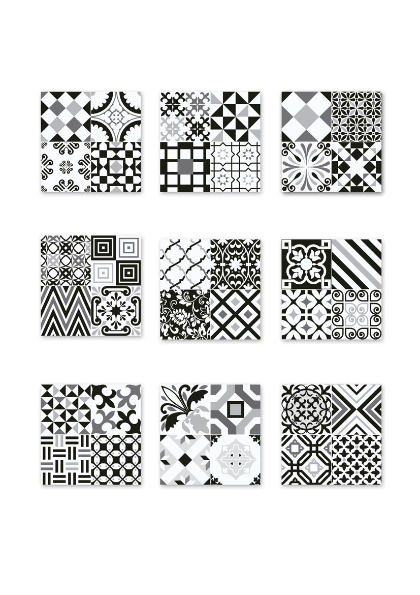 LIFE Sırlı Porselen Karo / Glazed Porcelain Tile V 2 500501 (1) 50x50 c / 20"x20" Siyah-Beyaz / Black-White 500501 (2) 3 50x50 c / 20"x20" Siyah-Beyaz / Black-White 500501 (3) 3 50x50 c / 20"x20"
