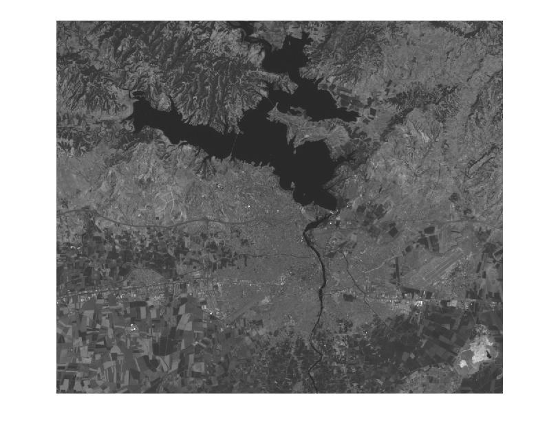 İlk işlem adımı olarak, aynı coğrafik alan için elde edilen 2010 yılına ait Landsat uydu görüntüleri kullanılarak ENVI yazılımında görüntüden görüntüye registrasyon işlemi gerçekleştirilmiştir.