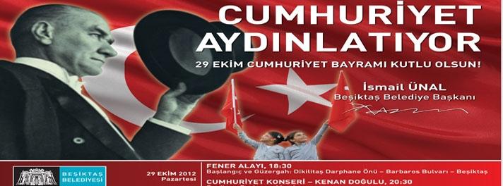 Coşkuyla kutlanacak Beşiktaş Belediyesi, Cumhuriyetin 89'uncu yılını coşkulu bir fener alayıyla kutlayacak.