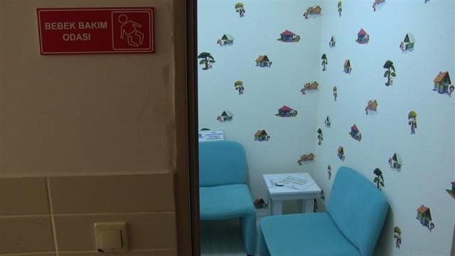 kullanılan alan, Bodrum da faaliyet gösteren özel bir hastanenin yaptığı katkıyla tefriş edilerek çocuk bakım ve emzirme odasına dönüştürüldü.