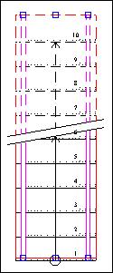 Obje Çizimleri Örnek merdivende, merdiven ikincil deformasyonu için açığa çıkan düğüm noktaları görünmektedir.