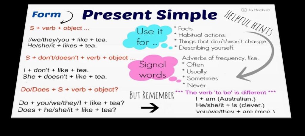 Present Simple Tense (geniş zaman) *