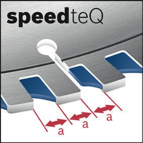 Speedteq teknolojisi, segmanların uzunlukları ve aralarındaki mesafenin eşit