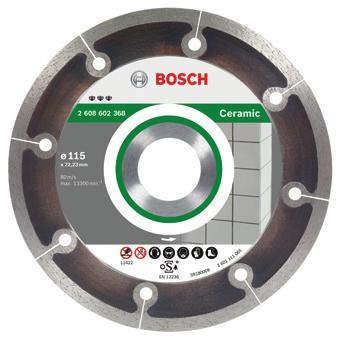 00, Aksesuarlar 207 Fiyat Listesi Best for Ceramic Extraclean Fayansta temiz ve hassas kesim Bölümlenmiş soğutma yarıkları fayanslarda yeniden işleme gerektirmeyecek şekilde son derece temiz ve