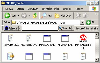 PIC programlamanın temelleri (6) MPASMWIN Eğer başka bir editör kullanmışsak ( örneğin > Windows Note Pad). Sadece MPASM assembler kullanabiliriz.