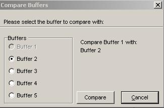 PIC programlamanın temelleri Örneğin birini BUFFER 1 e diğerini ise BUFFER 2 ye açabiliriz. Daha sonra Tampon menüsünden karşılaştır seçilir.