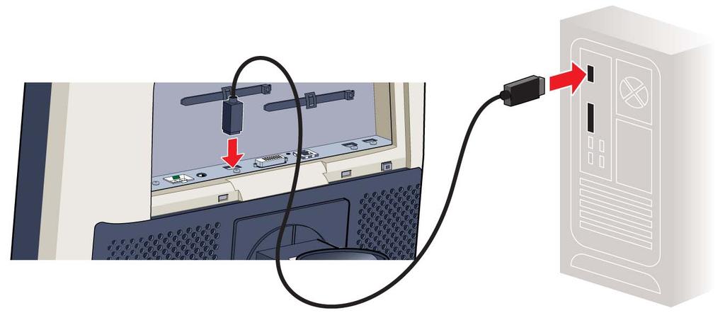 3. Ekran kurulumu 1. Ekran kontrolörünün DVI veya DP sini ekranın DVI veya DP konnektörüne bağlayın. 2.
