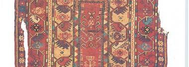 Fotoğraf 11 Milas halısı (Turkish Handwoven carpets, 1995) Milas halılarının kenar sularında, testere dişi gibi, çentikli, ince dar bir bordür görülür.
