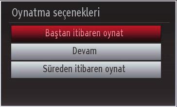 Zaman Kaydırmalı Kayıt Bir yayını izlerken süre değişimi moduna geçmek için (DURAKLAT) tuşuna basınız. Süre değişimi modunda, program duraklatılır ve aynı anda bağlı olan USB diske kaydedilir.