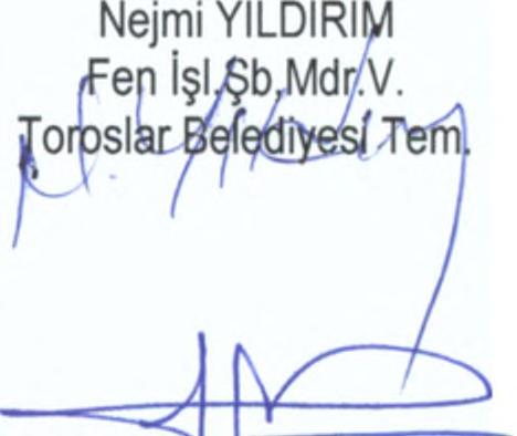 Otogar Şube Müdürü Yenişehir Belediyesi Tem. Akdeniz Belediyesi Tem.