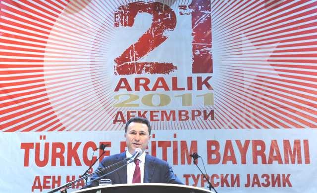 M akedonya Cunhuriyeti Başbakanı Nikola Gruevski, yaptığı açılış konuşmasında, beş yıl öncesinde resmi bayram ve devlet kapsamında resmi tatil