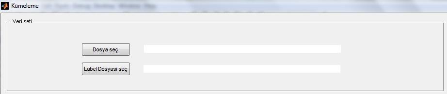 49 Şekil 4.2. Veri seti seçme ekranı.