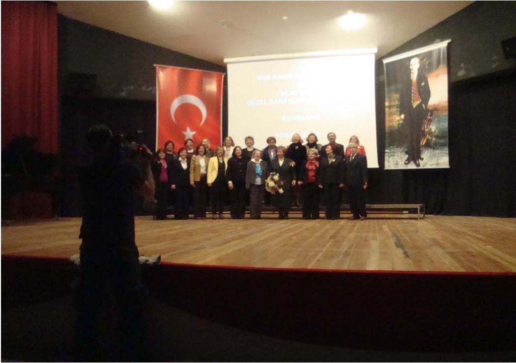 Kulübümüz İnci önderliğinde Melek, Ufuk, Nesrin, Yasemin, Nurhan ile temsilcilerimiz.