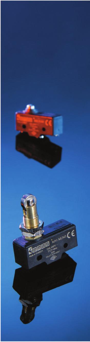 MN1 Serisi Mini Siviçler Yüksek do ruluk Genifl uygulama alanlar için ürün çeflitlili i Uzun ömür Yüksek kontak güvenilirli i Standart montaj delikleri Teknik Bilgiler Mekanik Ömür Elektriksel Ömür