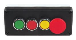 Kumanda Kutular ve Pedallar Control Boxes and Foot Switches Buton Kontak Tipi Button Buton Tipleri Button Types Kutu Rengi Box Colour Etiket Plate Normal Açık