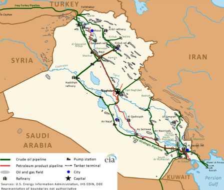 Türkiye ye Yakın Hidrokarbon Kaynakları - Irak REZERV 143 milyar varil petrol (40 milyar varili kuzeyde), halen