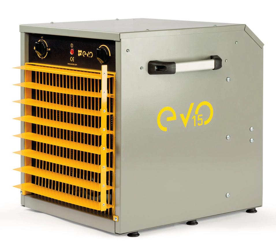 130 ila 485m2 arasındaki alanlarda kolaylıkla etkisini gösterebilen EVO 22 380V elektrikle çalışmaktadır.