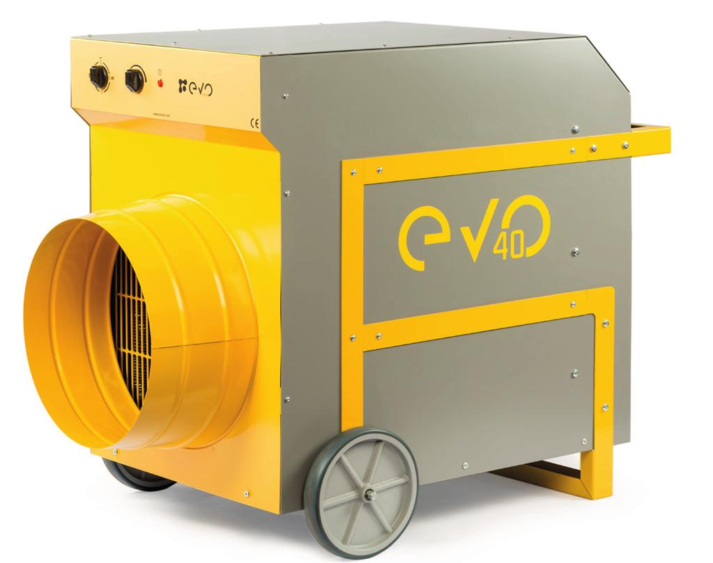 EVO 35 HAKKINDA ÜRÜN EVO 40 HAKKINDA EVO 35 büyük EvoTech elektrikli ısıtıcıların ara ürünüdür. 200 ila 740m2 arasındaki alanları kolaylıkla ve hızlıca ısıtabilirsiniz.