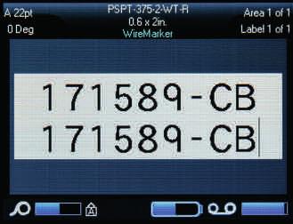 Bir bakışta BMP61 Göstergelere sahip büyük renkli dokunmatik ekran: döndürme Yazı tipi boyutu boyutu Yazdırma dosyasındaki etiket sayısı Geçerli etiket üzerindeki yazılabilir alan sayısı Malzemeleri