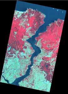 Landsat 2005 ETM görüntüsünün geometrik düzeltilmesinde yer kontrol noktalarının seçilmesinde bir sorun yaşanmamıştır.