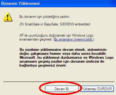 Örneğin bende COM4 olarak görünen COM giriş her bilgisayarda farklı görünebilir.