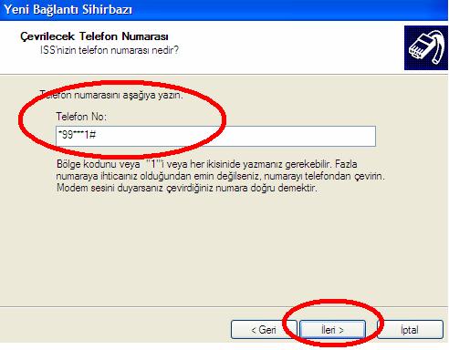 Adım 8 Çevirtilecek numaraya 2N GPRS Bağlantılarda