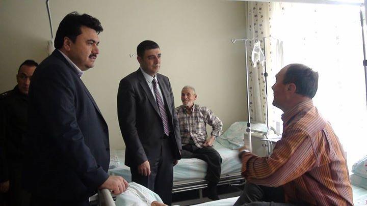 2- Her ay 15 günde bir periyodik olarak; Belediye Başkanımız Emin Ersoy Hastane ve Huzurevi ziyaretlerinde bulunarak hastanede yatan ve