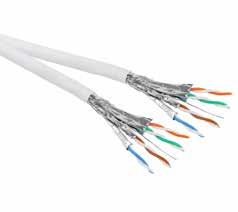 Kablo LSOH, 500m, Buz Mavisi 100-197 Ekranlı F/FTP LSOH Bölge Kablosu - Buz Mavisi Kategori 6 A F/FTP 26AWG Bölge kablosu 100-603 Ekranlı