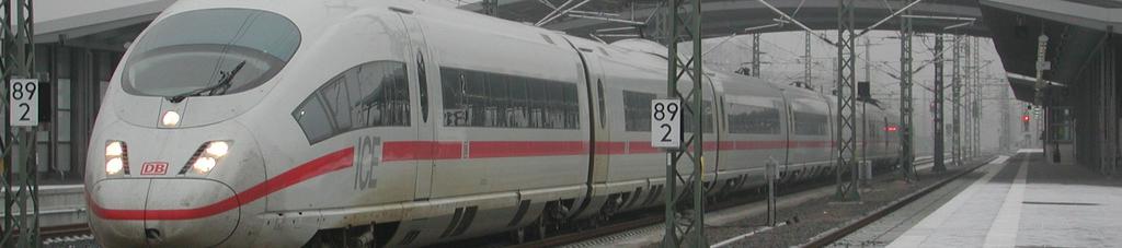 Alman ICE trenleri çok geçmeden ülkelerarası servislere de başlamıştır.