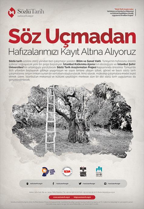 BİSAV SÖZLÜ TARİH ARAŞTIRMALARI PROJESİ SONUÇLANDI Bilim ve Sanat Vakfı ve İstanbul Şehir Üniversitesi ortaklığında hazırlanan ve İstanbul Kalkınma Ajansı tarafından desteklenen Sözlü Tarih