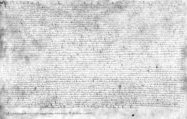 64 Hukukun Temel Kavramları Resim 3.2 Magna Carta Libertatum Kaynak: http://upload.wikimedia.org/wikipedia/commons/0/02/magna_carta.