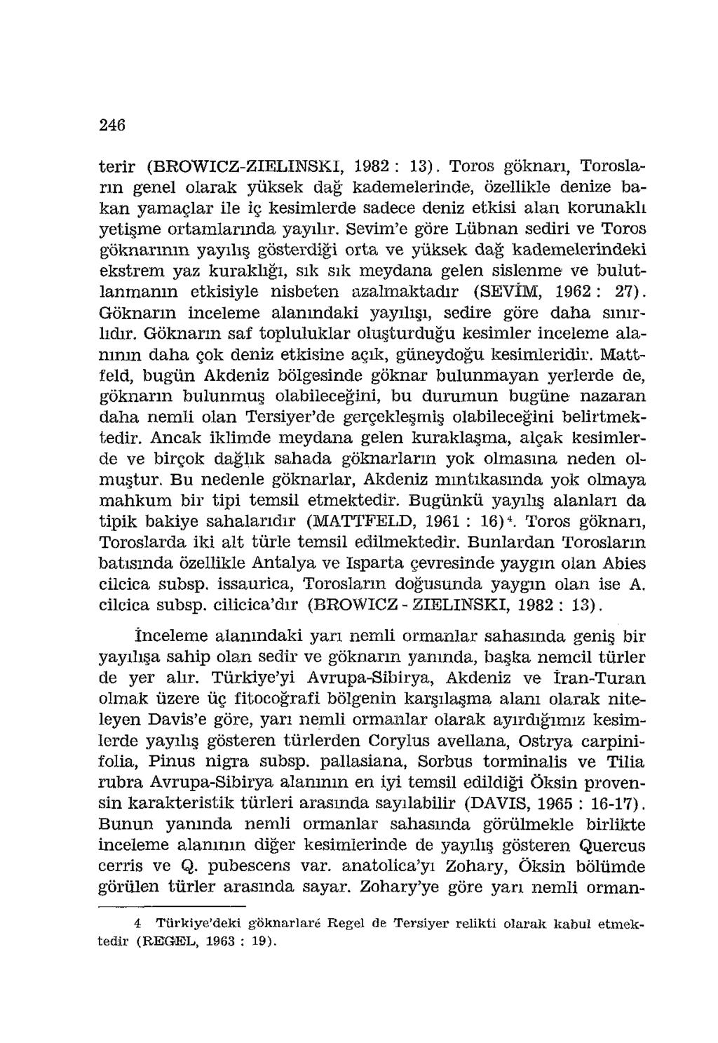 246 terir (BROWICZ-ZIELINSKI, 1982 : 13).