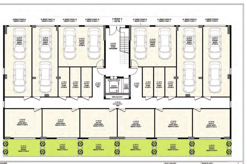 2 : 16 m 2 : 10 m 2 Ebeveyn Banyo Çocuk Odası 1 Çocuk Odası 2 : 3,5 m 2 : 14 m 2 : 14 m 2 WC Ön