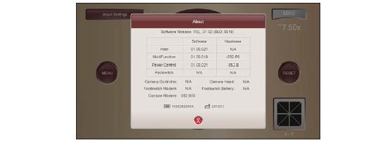 7. MENU/ Olayları görüntüle - Olayların görüntüle diyalog kutusu LX3 mikroskobunun performansını bozmuş olabilecek olayların tarihi/zamanını listeler.