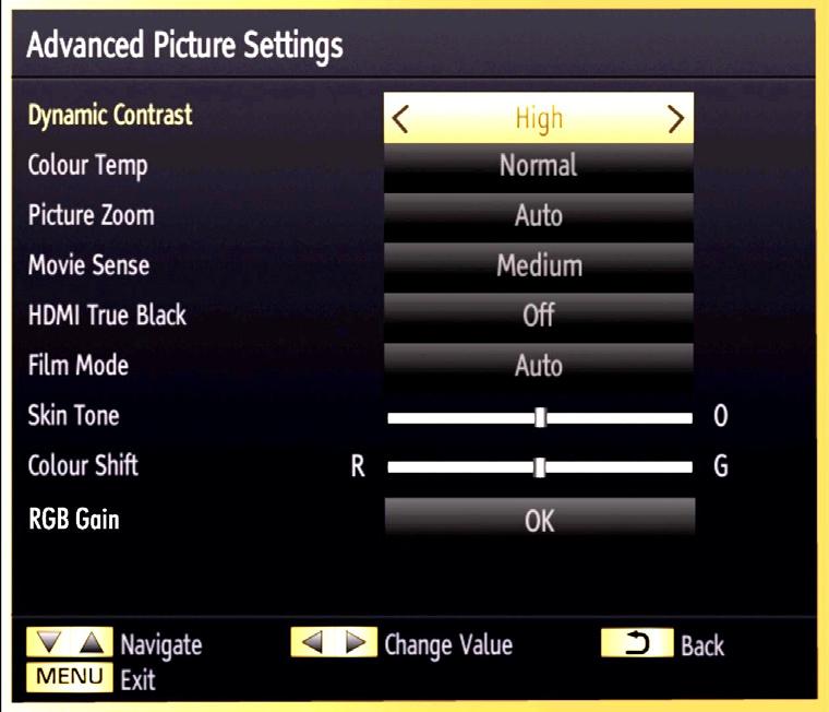Save Mode as Eco, Picture Off and DisabLED. See the section, Environmental Information in this manual for further information on Power Save Mode.