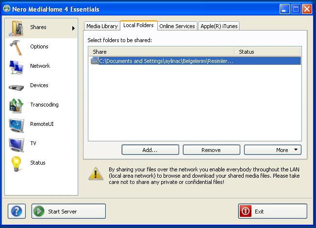 13. A shortcut called Nero MediaHome 4 is now placed on your desktop Congratulations! You successfully installed Nero MediaHome 4 on your PC. 14. Run Nero MediaHome by pressing shortcut icon.