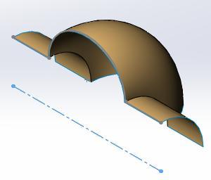 Revolved Surface komuta seçilir. Ekrana Surface-Revolve diyalog kutusu gelir. Döndürme ekseni Centerline (Eksen çizgisi) ile çizilmiģse otomatik olarak profil eksen etrafında döndürülür.