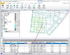 Tasarlanan yazılımda kadastro-imar çakışma kontrol sonuçları eş zamanlı olarak grafik proje üzerinde de tematik olarak izlenebilir yapıdadır (Şekil 10). 2.3.2. İmar Kalan Kontrolü Şekil 7.