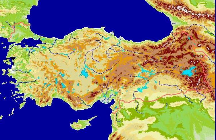 TÜRKİYE DE SU YÖNETİMİ Türkiye nin Yağış Karakteristiği 2500 mm 250 mm Ülkemizin yağış karakteristiği mevsimlere ve bölgelere göre değişmektedir.