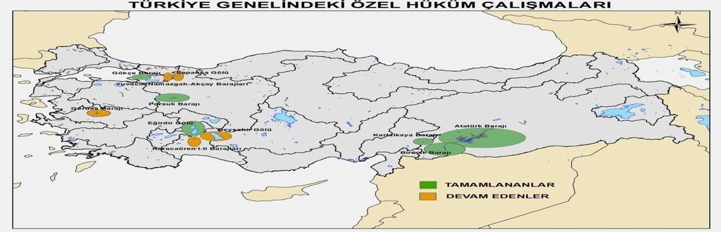 İÇME SUYU HAVZALARI İÇİN ÖZEL HÜKÜMLER Eğridir Gölü, Atatürk Baraj Gölü ve Porsuk baraj gölü özel hükümleri 2013 yılında yayınlanmıştır.