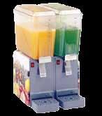 alımı FRUIT JUICE COOLERS Double mixing system, closure safety swich, separate cooler for each