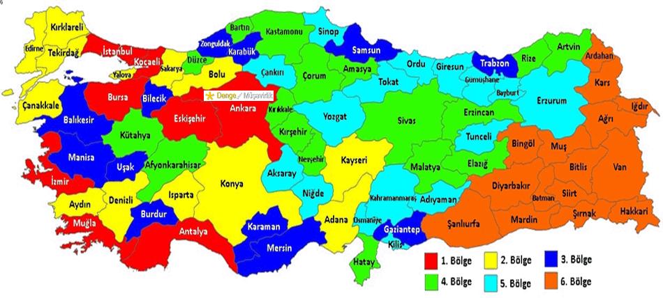 üfus*1 000 000 120 100 80 60 40 20 0 1900 1920 1940 Şekil: TÜRKİYE nüfusunun yıllara göre değişimi ve Lojistik Eğri metoduna göre gelecek nüfusu ARE 1960 1980 2000 Yıl 2020 L=141 204 000 a=10,32