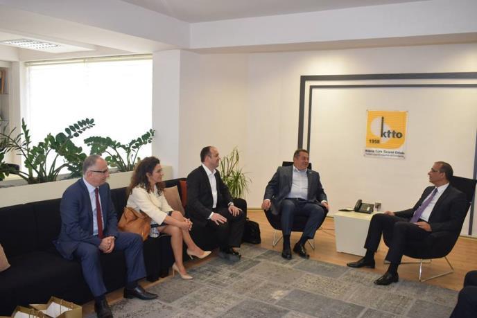 Bosch un Türkiye ve Ortadoğu Başkanı Steven Young Kıbrıs Türk Ticaret Odası nı ziyaret etti.