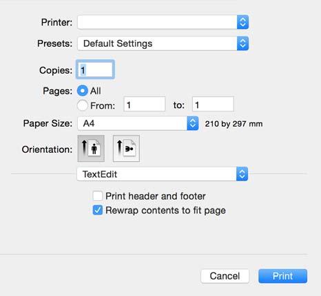 Yazdırma Yazdırmanın Temelleri - Mac OS X Bölümdeki açıklamalarda örnek olarak TextEdit kullanılmaktadır. Uygulamaya bağlı olarak işlemler ve erkanlar farklılık gösterebilir.