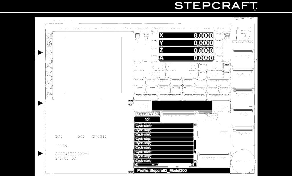Unutmayın ki STEPCRAFT HF 500 otomatik bir spindle makinedir, başlaması için bir düğmenin açılıp kapanmasına gerek yoktur.
