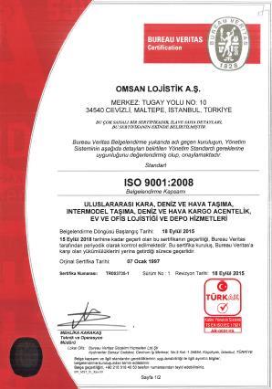 Kalite Belgeleri ISO 9001