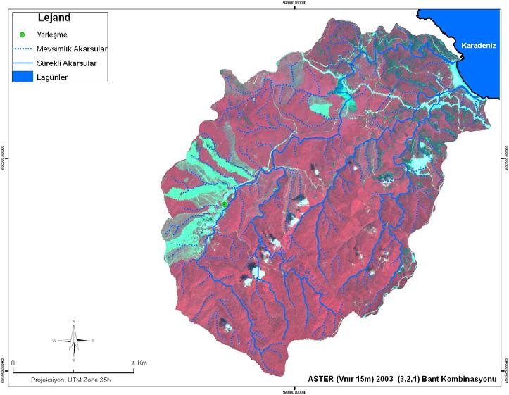 ArcGIS 9.1 CBS yazılımı ve buna ek olarak 3D Analysis ve Spatial Analysis modülleri kullanılmıştır.