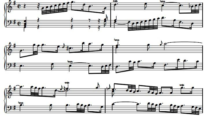 Bach, Goldberg Varyasyonları, 16. Varyasyon. http://imslp.