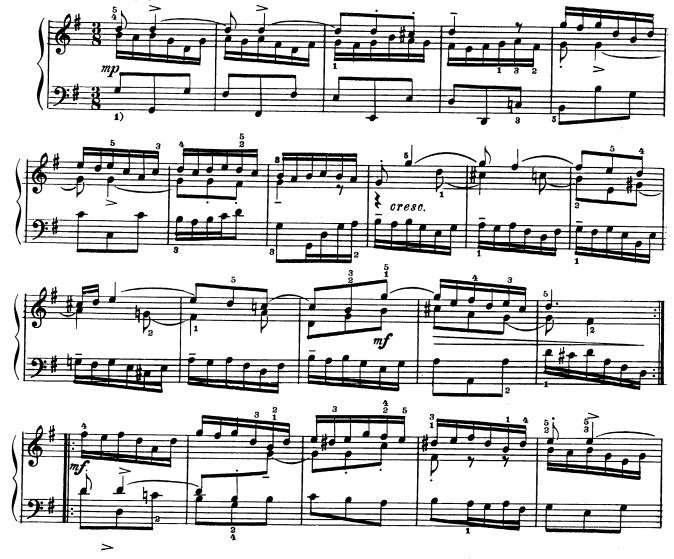 EK 14- Bach, Goldberg Varyasyonları, 19. Varyasyon. http://imslp.